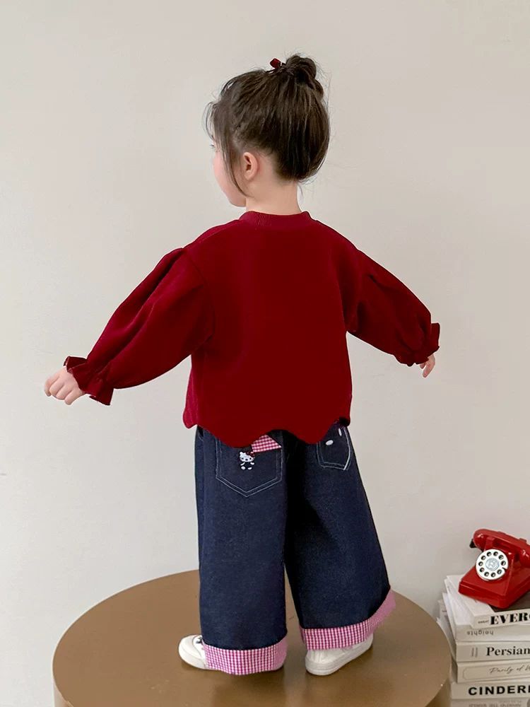 P children's sweater jeans set