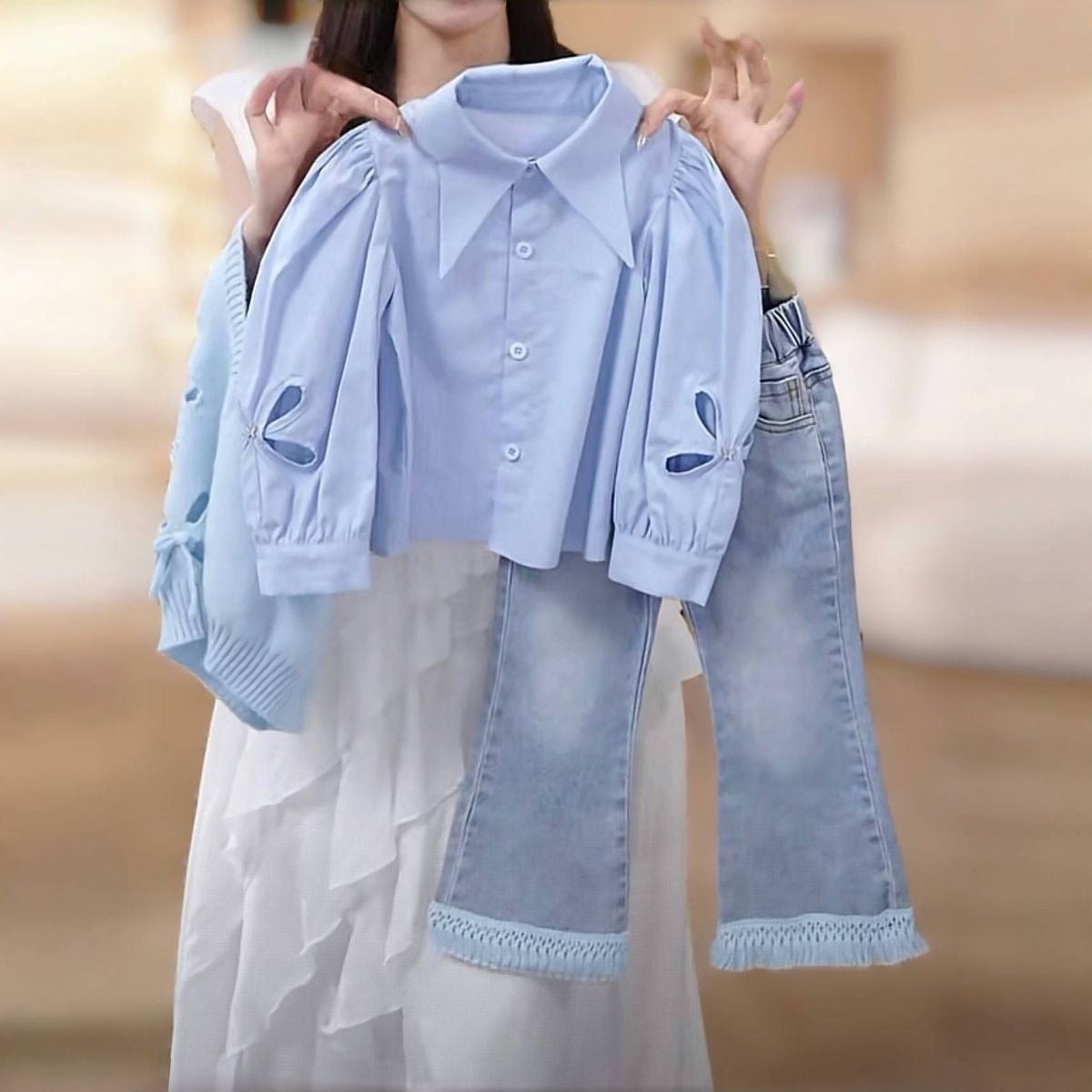 P Children's Shirt Jeans Set