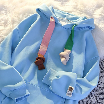 P new fashion lazy top age-reducing fleece thickened coat