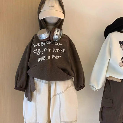 P sweater cartoon suit