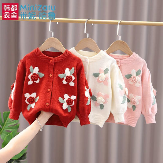 P Children's Knitted Cardigan