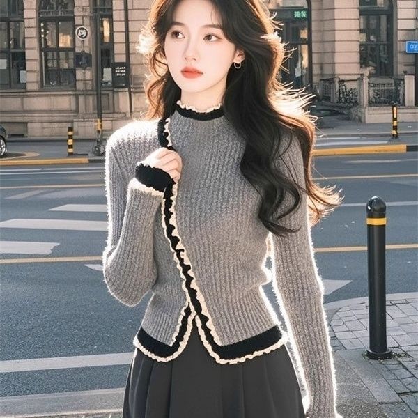 Knitted Long Sleeve Top