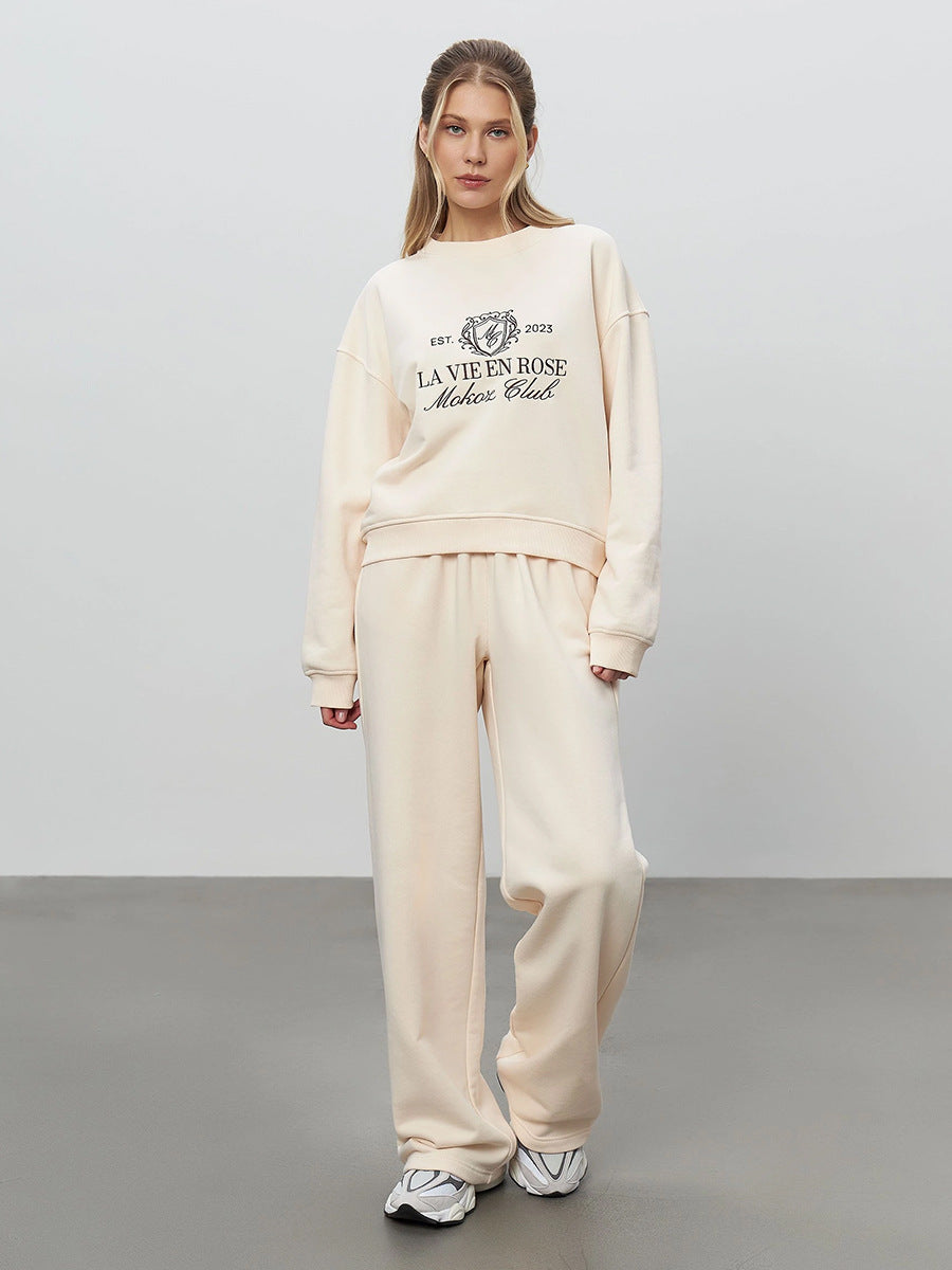 Sweatshirt and Pants Two-Piece Set