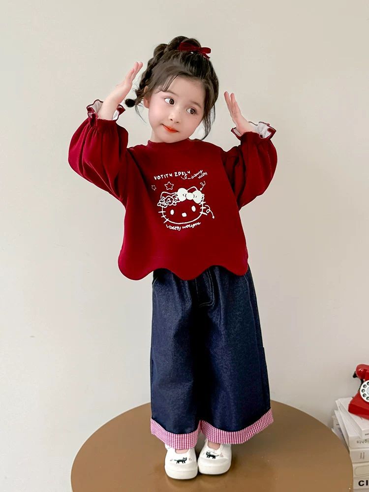 P children's sweater jeans set