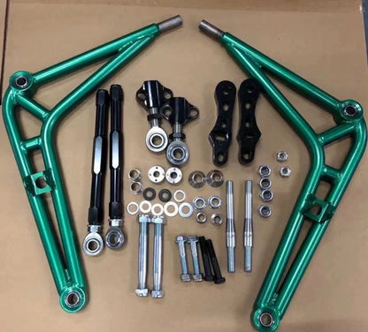 Modified for BMW E36 E46Racing Competition Front Lower Control Arm Large Angle Rear Torsion Bar Adjustment Tie Rod