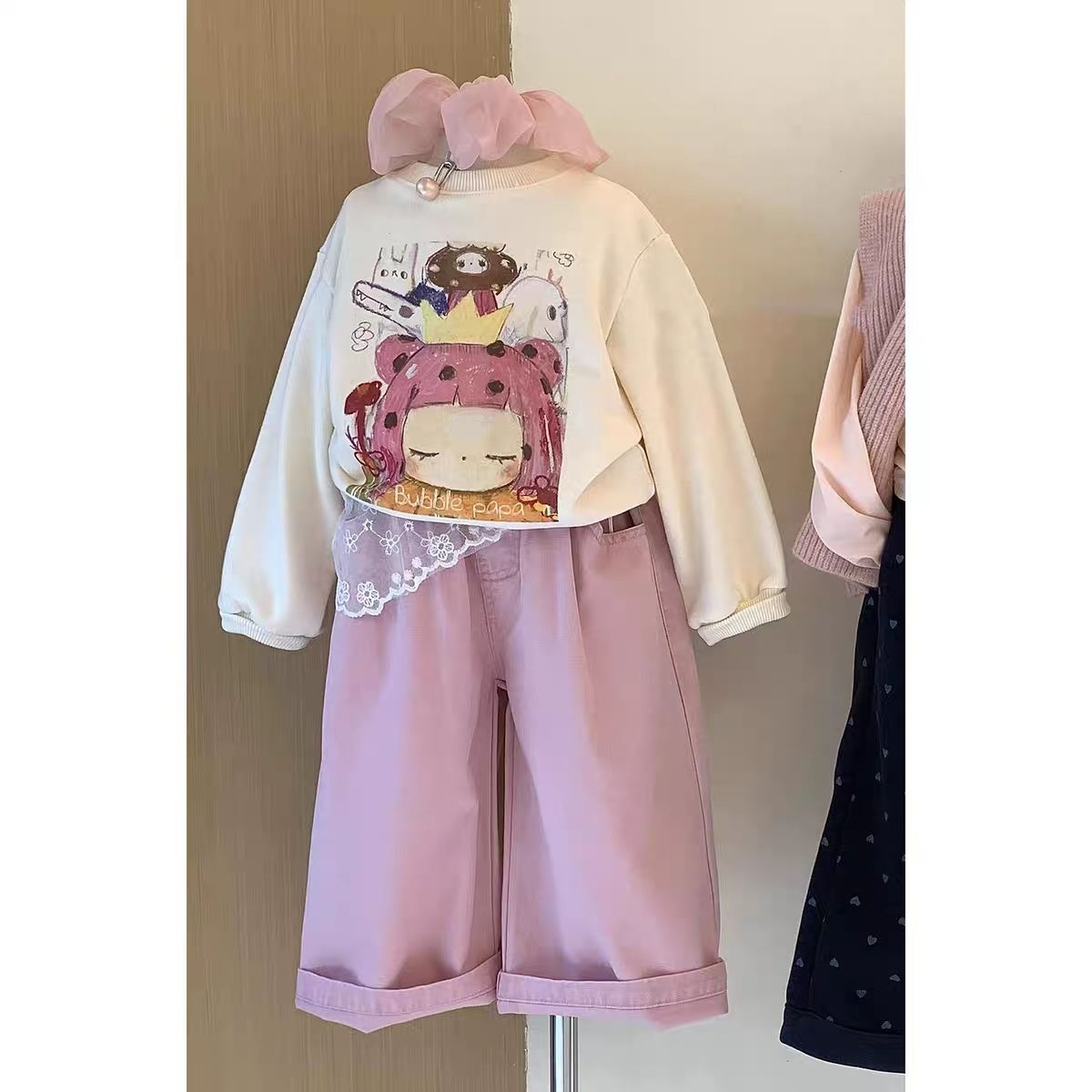 P children's long-sleeved trousers set