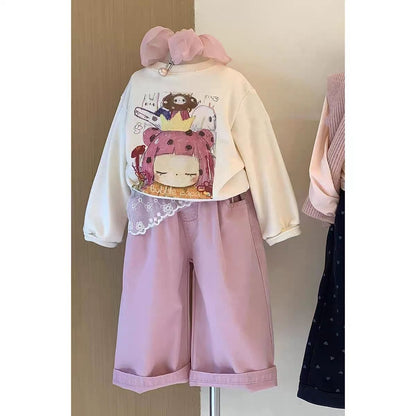 P children's long-sleeved trousers set