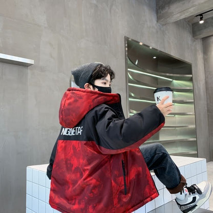 P 4 Fleece Thickened Jacket Medium and Older Boys Pie Overcome Winter