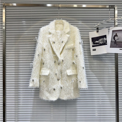 P Rhinestone Bead Jacket