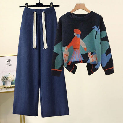 P Women's Knitted Suit