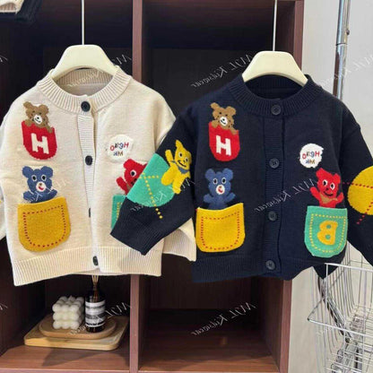 P Children's Knitted Cardigan