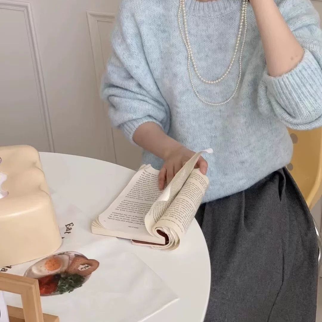 P knitted top sweater