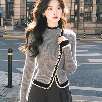 Knitted Long Sleeve Top