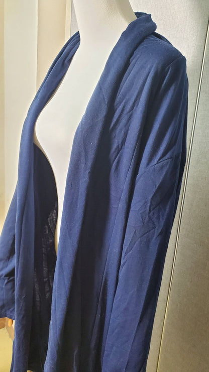 B3-M37 Thin cotton cardigan cape slim-fitting long coat - Mixbatch